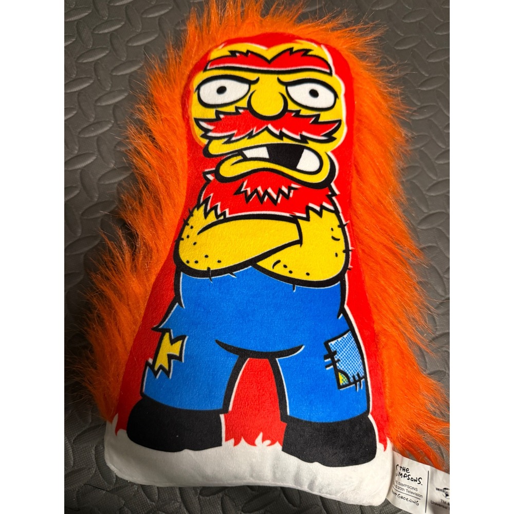 Universal Studios The Simpsons Groundkeeper Willie Plush 18" Pillow Doll Stuffed